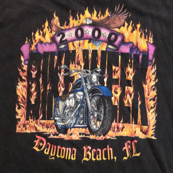 Vintage Bike Week 2000 Daytona Beach, FL T-shirt - Picture 4 of 4